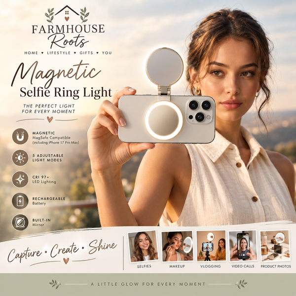 Farmhouse Glow* Magnetic Selfie Ring Light